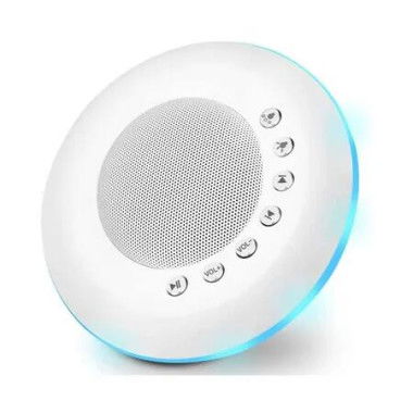 White Noise Sound Machine with 7 Night Light, Portable Sleep Aid Machine for Office Noise Canceling Nursery Travel Lullaby and Rain Sound for Kids