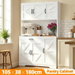White Pantry Cabinet Hutch Cupboard Drawer Shelves Buffet Sideboard Coffee Table Bar Side Storage Shelving Unit for Hall Kitchen Dining Room 180cm. Available at Crazy Sales for $249.98