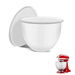 White Silicone Non Stick Mixing Bowl With Lid 27*24*5cm Fits 5 Quart Bench-top Mixers. Available at Crazy Sales for $19.99