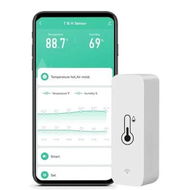 Detailed information about the product WiFi Humidity Temperature Monitor Smart Indoor Hygrometer Thermometer Remote Alert Precision TUYA App Control Alexa Compatible