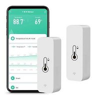 Detailed information about the product WiFi Humidity Temperature Monitor Smart Hygrometer Thermometer For Remote Monitoring And Alerts High Precision Indoor Thermometer With TUYA App No Hub Required Compatible With Alexa (2 Pack)