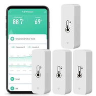 Detailed information about the product WiFi Humidity Temperature Monitor,Smart Hygrometer Thermometer,High Precision Indoor Thermometer,No Hub Required,Compatible with Alexa (4Pack)