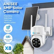 Detailed information about the product WiFi Security Camerax8 CCTV Set Solar Wireless Home PTZ Outdoor Surveillance System 4MP Spy Waterproof Remote Channel