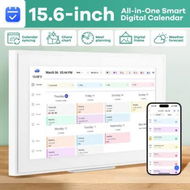 Detailed information about the product WiFi Wall Digital Calendar Planner 15.6 Inch Touch Screen Chore Chart Smart Electronic HD IPS Display Family Meal Schedule Organiser Video Photo Frame