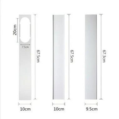 Window Air Conditioner Vent Cover 1.9m Length Damper Sliding Door Kit Cooling Exhaust Seal Home Comfort Energy Saving