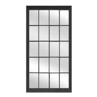 Detailed information about the product Window Style Mirror - Black Rectangle 100cm x 200cm