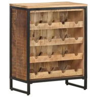 Detailed information about the product Wine Cabinet 62x33x78.5 cm Rough Mango Wood