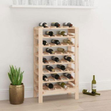 Wine Rack 61.5x30x107.5 Cm Solid Wood Pine