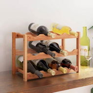 Detailed information about the product Wine Rack for 12 Bottles Solid Wood Walnut