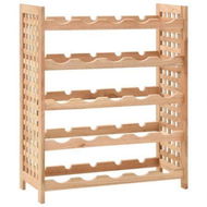 Detailed information about the product Wine Rack for 25 Bottles Solid Walnut Wood 63x25x73 cm