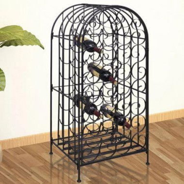 Wine Rack For 35 Bottles Metal