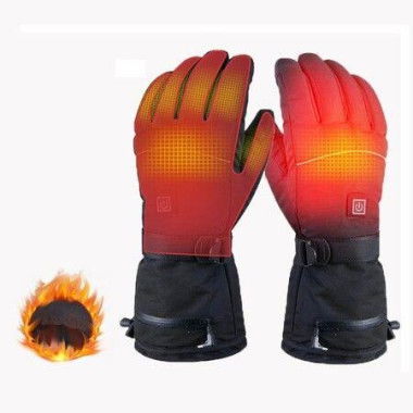 Winter Ski Heated Gloves Battery Case Gloves For Skiing Hiking Climbing Driving Bike Gloves 1 Pair