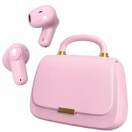 Detailed information about the product Wireless ANC Handbag Bluetooth Headphones,Earbuds,Premium Sound,22 Hours of Playtime,Mini Portable Charging Case Color Pink