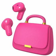 Detailed information about the product Wireless ANC Handbag Bluetooth Headphones,Earbuds,Premium Sound,22 Hours of Playtime,Mini Portable Charging Case Color Red