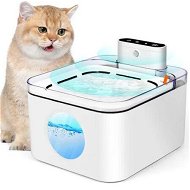 Detailed information about the product Wireless Automatic 3L Pet Water Fountain Battery Operated,Cat Water Fountain with Water Level Window and Water Shortage Alert Light with 3 Modes