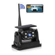 Detailed information about the product Wireless Backup Camera Solar WiFi, Magnetic Ease of Use Hitch Trailer Truck HD 1080P Clear Night Vision No Lag Rechargeable Rear View Camera