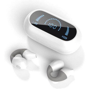 Wireless Bluetooth Headphones Sports Headphones Clip-on Bluetooth 5.2 Headphones 32 Hours Of Playtime With Case.