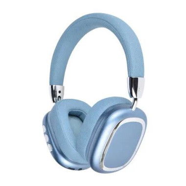 Wireless Bluetooth Headphones,HiFi Stereo Over Ear Headphones with Microphone,Foldable Lightweight Bluetooth 5.3 Headphones for Travel Office,Blue