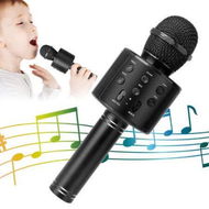 Detailed information about the product Wireless Bluetooth Kids Karaoke Microphone, 5 in 1 Portable Handheld Microphone with Adjustable Remix FM Radio for Boys Girls Birthday (Black)