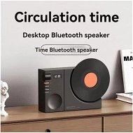 Detailed information about the product Wireless Bluetooth Speakers Desktop Retro Clock Audio Subwoofer Outdoor Portable Plug-in Card Music Player Color Black