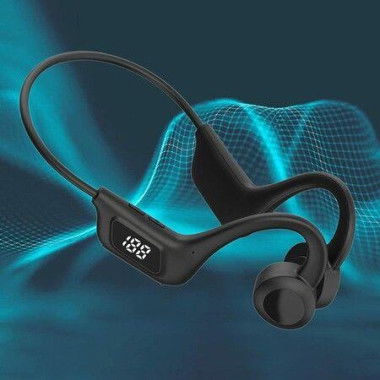 Wireless Bone Conduction Headphone Open-Ear 360 Bendable Waterproof Sports Headset