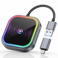 Detailed information about the product Wireless Carplay Adapter 2025 Upgraded iPhone Audio Reactive Lighting Bluetooth Apple Dongle Plug and Play Seamless Connectivity