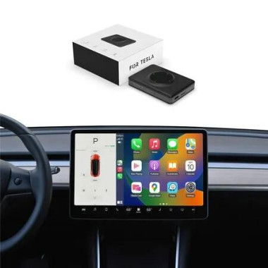 Wireless Carplay Adapter Android Auto Adapter for Tesla Model 3 Model Y Model S,Plug & Play Instant