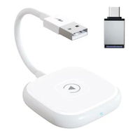 Detailed information about the product Wireless CarPlay Adapter for Wired CarPlay Cars: Plug & Play Dongle, Fast & Easy, Compatible with 2016+ Cars and iPhone iOS 10+, White