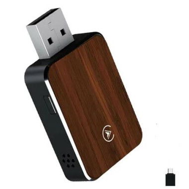 Wireless CarPlay Adapter Plug Play for iPhone Convert Wired to Wireless Apple CarPlay Dongle iOS 12+,USB-C Adapters Included (Black)