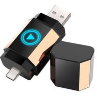 Detailed information about the product Wireless Carplay Android Auto Adapter,Convert Wired to Wireless Dongle Adapter,Mini Size with USB & Type-C 2.0,Stable Control & No Delay