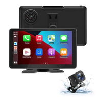 Detailed information about the product Wireless Carplay Screen for Car 4K Dash Cam, 9 inch Portable Apple Carplay and Android Auto Car Stereo, with 1080p Backup Camera
