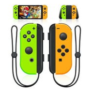 Detailed information about the product Wireless Controllers Left & Right Replacment for Switch with Dual Vibration, Wake-up Function, and Motion Control (Yellow & Green)