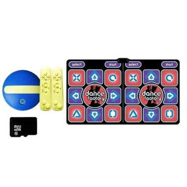 Wireless Dance Mat Double PVC 11mm Thick DUO Music Fitness Dancing Pad Dual Handles Running Game HDMI TV Birthday Christmas Gift Entertainment