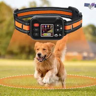 Detailed information about the product Wireless Dog Fence, Electric Fence for Dogs, Adjustable Warning Strength and 3 Modes, Suitable for 15-120LBS Dogs (Black Orange)