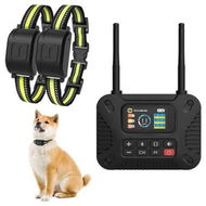 Detailed information about the product Wireless Dog Fence System with LCD Remote, Adjustable Training Collar and Portable Containment for 10-120lb Dogs (1 Controller and 2 Collar)