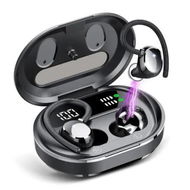 Detailed information about the product Wireless Earbuds, HiFi Stereo Bluetooth 5.3 Running Headphones with Dual LED Display, Bluetooth Earphones with Earhooks for Sport, Black