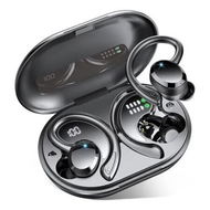 Detailed information about the product Wireless Earbuds Sport, Bluetooth 5.3 Headphones Bass HiFi Stereo Over EarBuds, 48Hrs Noise Cancelling Headset with Earhook, IP7 Waterproof,Black