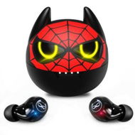 Detailed information about the product Wireless Earbuds Touch Control Headset Stereo Sound In-Ear Wireless Earpiece Bluetooth Earphones With Red Cartoon Charging Case (Bat).