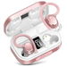 Wireless Earbuds V5.3 Bluetooth 120H Playtime Mini IPX7 Waterproof Deep Bass Over-Ear Earphones for Running Sports-Pink. Available at Crazy Sales for $44.99