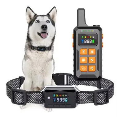 Wireless Electric GPS Dog Fence Training Collar Radius Dog Containment System With Remote Controller Support Voice Shock Beep Vibration for Pet Training