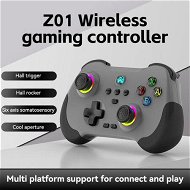 Detailed information about the product Wireless Game Controller for PC/iOS/Android/Switch, Remote Gamepad with Joystick Adjustable Turbo Vibration Supports Multi-Platform&App-Grey