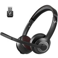 Detailed information about the product Wireless Headset with AI Noise Cancelling Microphone Bluetooth Headset,Bluetooth V5.2 Headphones with USB Dongle & Mic Mute