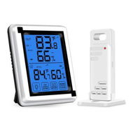 Detailed information about the product Wireless Indoor Outdoor Thermometer with 1 Remote Sensor, Home Room Thermometer, Greenhouse Temperature and Humidity Monitor