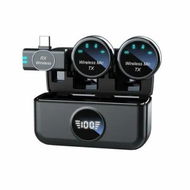 Detailed information about the product Wireless Lavalier Microphone for iPhone Android Mini Lapel Microphone Wireless Hi-Fi Audio Noise Cancellation for Video Recording Interview Vlog(Black)