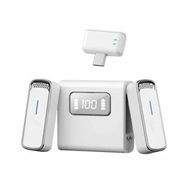 Detailed information about the product Wireless Lavalier Microphone,Plug Play DSP Noise Cancellation 24H Playtime Hi-Fi Audio Mini Lapel Microphone for Streaming Video Recording(Type-C,Silver)