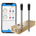 Wireless Meat Thermometer 2 Probes, 500FT Long Wireless Range Thin Probes APP Control Bluetooth Meat Thermometer. Available at Crazy Sales for $79.95