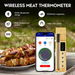 Wireless Meat Thermometer Food BBQ Oven Kitchen Cooking Bluetooth Digital Smart Smoker Steak Grilling Waterproof Temperature Probe with LED Display. Available at Crazy Sales for $64.95