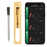 Detailed information about the product Wireless Meat Thermometer,Smart Bluetooth Meat Thermometer with 165ft Wireless Range,Food Thermometer (1 Probe)