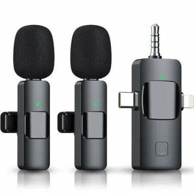 Wireless Microphone 3in1 Mini USB C iPhone 24G UltraLow Delay Android Video Recording Vlog Audio Capture Portable Versatile Tool