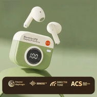 Detailed information about the product Wireless Noise Cancelling Bluetooth Retro Camera Case Earpods 8 Core 5.4 Chip 1888H Standby HD Sound ACS360 Sound Gaming Music Christmas Gift Col.Green